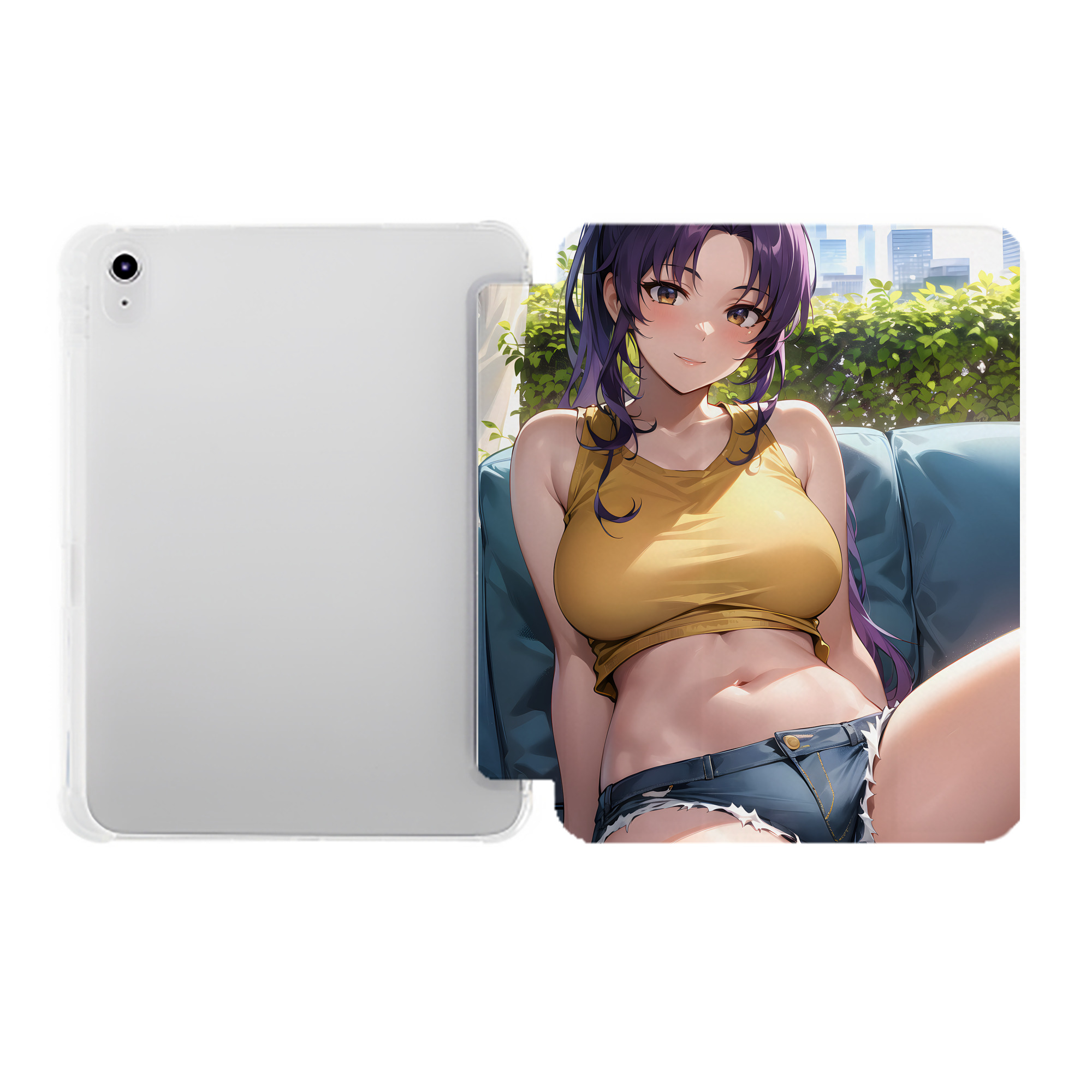 （画像用） EVA 新世紀エヴァンゲリオン IPad ケース ペン収納付き 三つ折りスタンド PUレザー×シリコン 対応機種9.5/10.5/10.9インチ